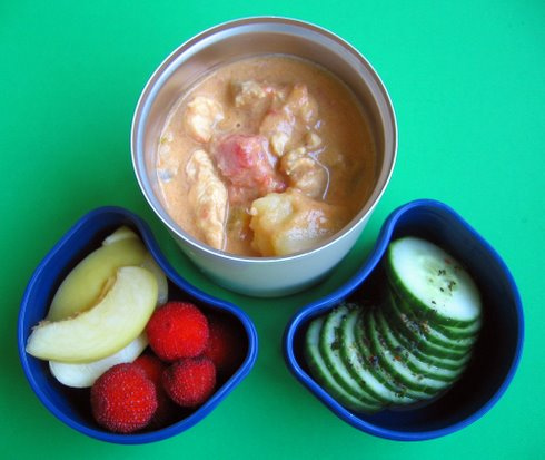 Strawberry tree fruit & curry lunches