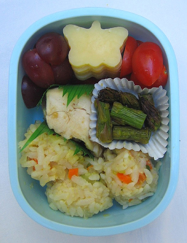 Thai curry rice lunch for toddler