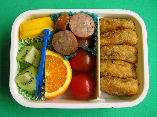 Spinach bite bento lunches
