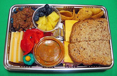 Disposable airplane lunch