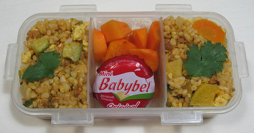 Mexican fried rice dinner for toddler