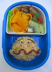 Currypanman onigiri lunch for toddler