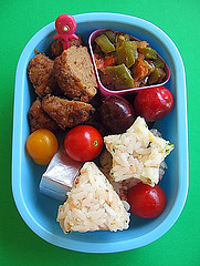 Meatball lunch for preschooler
