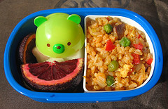 Kimchi fried rice lunch for toddler
