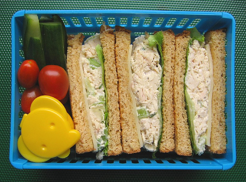Sandwich lunch and collapsible sandwich cases