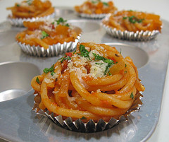 Freezing spaghetti for bento lunches