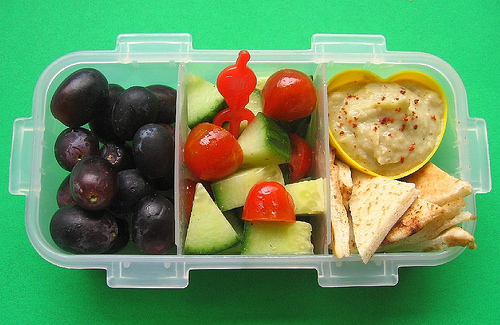 Baba ghanouj lunch for toddler