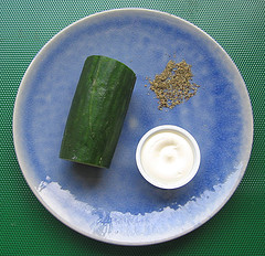 Ingredients for quick cucumber salad