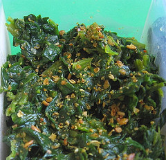 Quick spinach salad for packed lunches