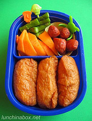 Inari sushi bento lunch for preschooler