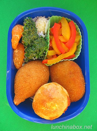 Brazilian salgadinhos bento lunch