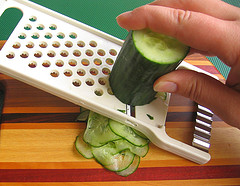 Prep for quick cucumber salad (#1)