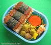 Spam musubi bento lunch for preschooler