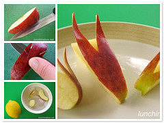How to make apple rabbits