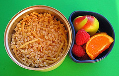 Lamb stew & bulgur pilaf bento lunch for preschooler