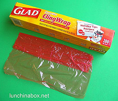 red plastic wrap