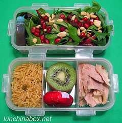 Pomegranate salad bento lunch