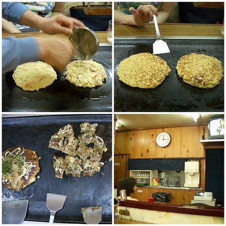 Okonomiyaki in Osaka