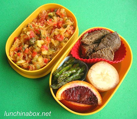 Lamb & spaghetti squash bento dinners