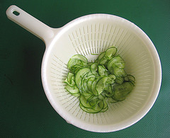 Prep for quick cucumber salad (#2)