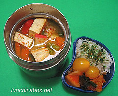 Korean soup bento lunch