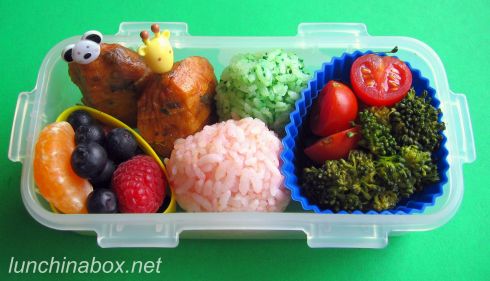 Fish cake lunch for preschooler