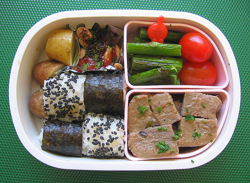 Broiled mushroom lunch for toddler