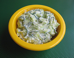 Quick cucumber salad