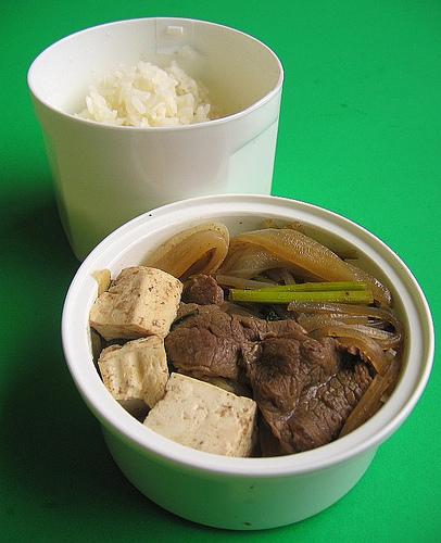 Sukiyaki lunches & preventing fruit from browning