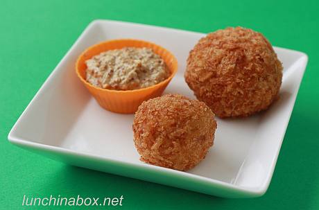 Curried turkey croquette