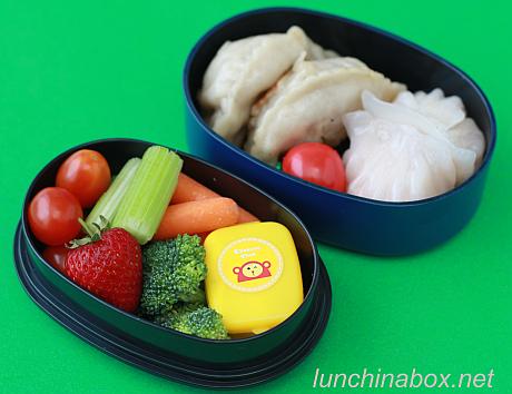 Dim sum bento lunch for preschooler