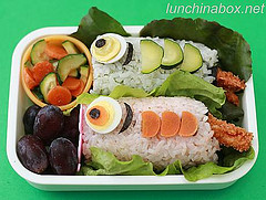 Children's Day sushi bento lunch for preschooler