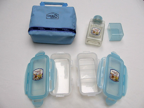 Lock & Lock bento set: exploded