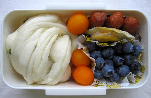 Steamed bun bento for toddler