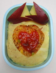 Kimchi fried rice lunch for toddler