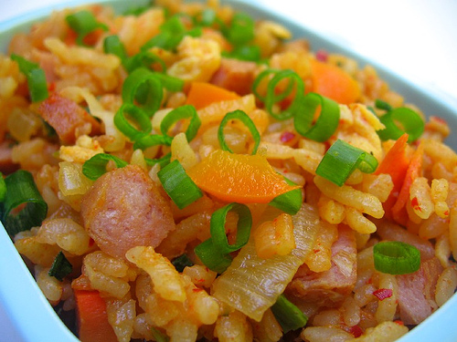 Kimchi spam fried rice