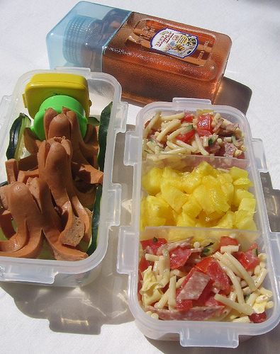 Toddler lunch with octodogs